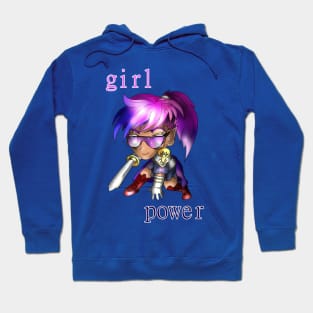 girl power chibi dnd elf Hoodie